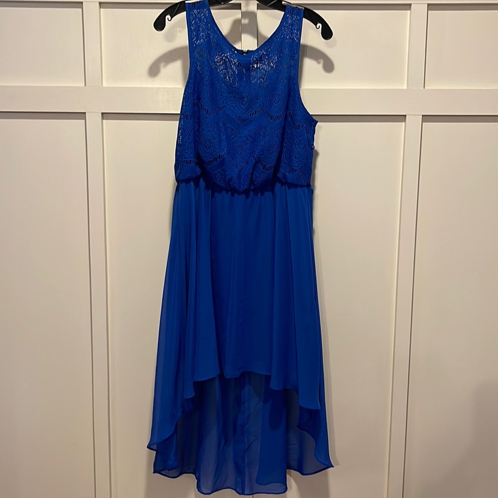 Bisou Bisou | Blue High-Low Dress